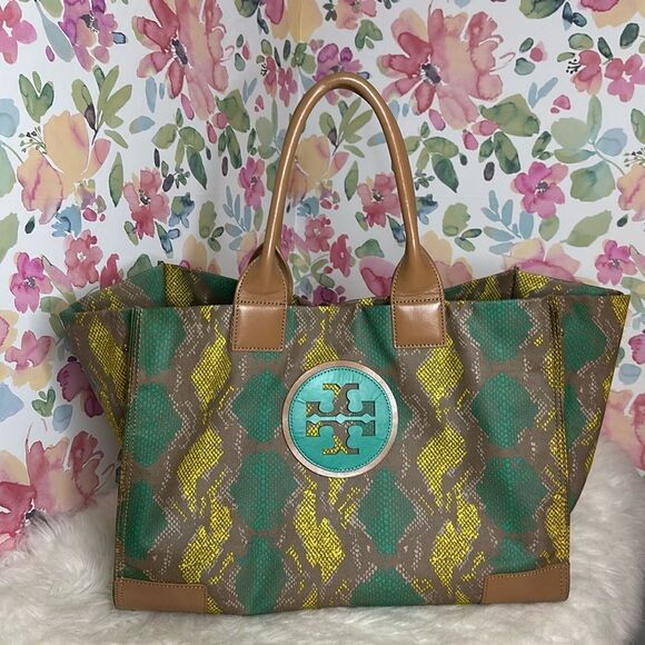 💯Authentic Tory Burch Ela Tote Multi Color🍀 - Picture 15 of 16